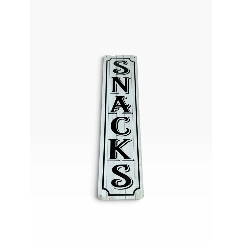 New Novelty Collectible Metal Sign SNACKS